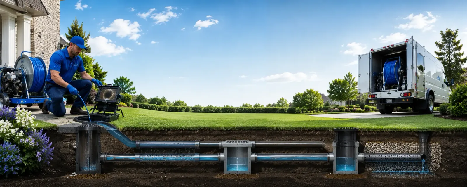 Outdoor drain cleaning information for Manhasset, NY